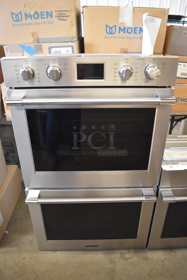 BRAND NEW SCRATCH AND DENT! Frigidaire Electrolux PCWD3080AF Stainless Steel Electric Powered Double Stack Convection Oven w/ View Through Doors. 30x26x51 - Image 1 of 9