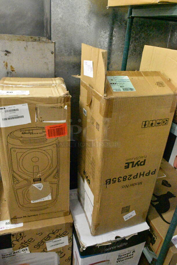2 IN ORIGINAL BOX! Pyle PPHP2835B Portable Bluetooth PA Speaker System. 2 Times Your Bid!  - Image 2 of 8