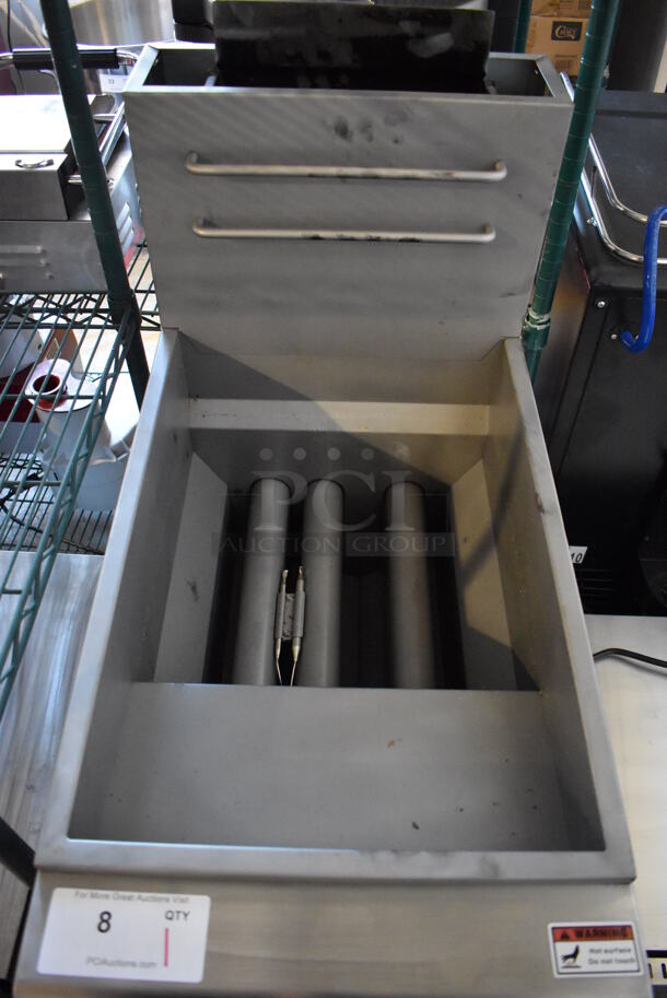 BRAND NEW! 2022 Mainstreet 541FF40N Stainless Steel Commercial Natural Gas Powered Deep Fat Fryer. 90,000 BTU. 15.5x30x48 - Image 4 of 6