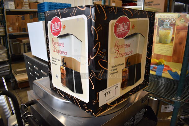 BRAND NEW IN BOX! Tablecraft Clear and Black Poly Beverage Holder Dispenser. 18x13x9.5 Box - Image 3 of 8