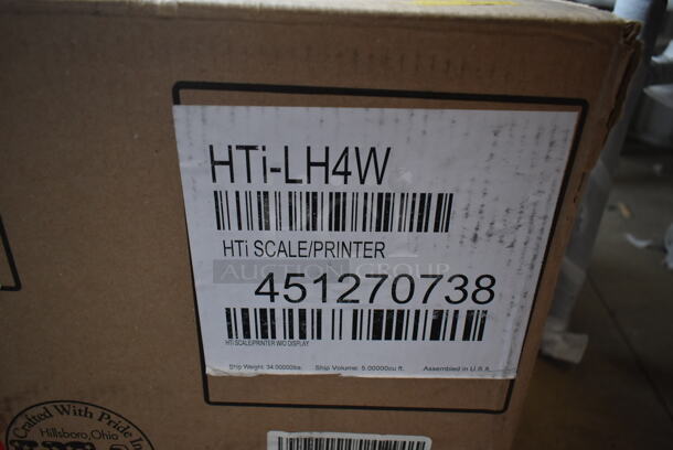 BRAND NEW SCRATCH AND DENT! Hobart HTi-LH4W Metal Countertop Scale w/ Label Printer. Tested and Working! - Image 3 of 3