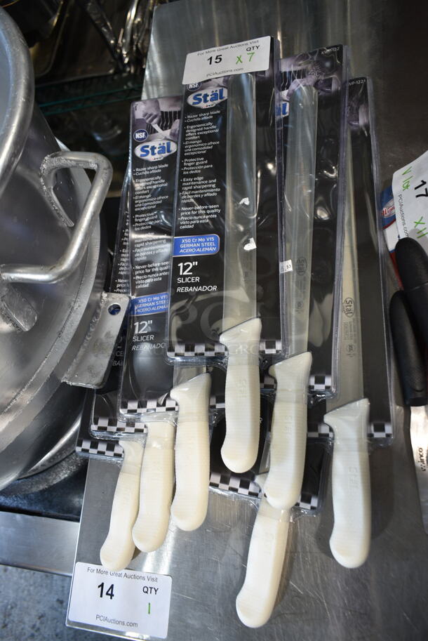 7 BRAND NEW! Stal 12" Stainless Steel Knives. 7 Times Your Bid! - Image 1 of 1