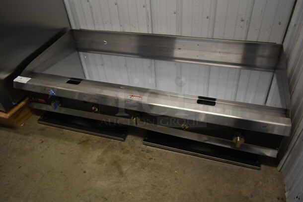 BRAND NEW SCRATCH AND DENT! Cooking Performance Group CPG Ultra Series Stainless Steel Commercial Countertop Flat Top Chrome Top Griddle. - Image 1 of 5