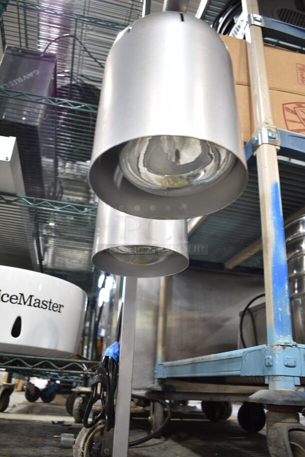 Nemco 6000A-2 Metal Commercial Countertop 2 Head Warming Lamp. 120 Volts, 1 Phase. Tested and Working! - Image 3 of 4