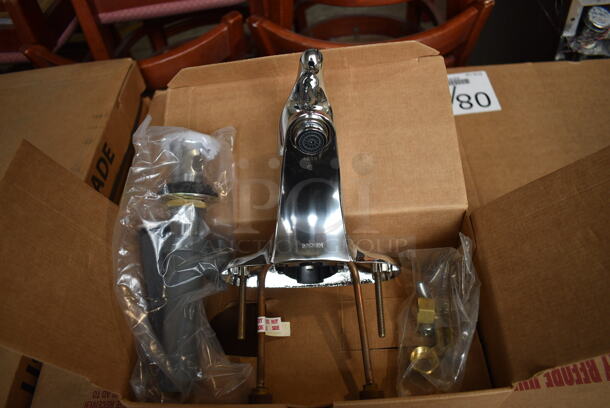BRAND NEW IN BOX! Moen Metal Faucet w/ Handle. 6x6x10 - Image 1 of 6
