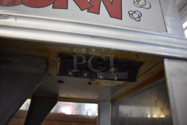 Gold Medal Model 2001ST Metal Commercial Countertop Popcorn Machine Merchandiser. 120 Volts, 1 Phase. 27x20x40.5. Cannot Test Due To Plug Style - Image 5 of 6