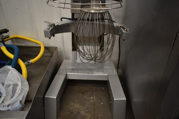 2020 HLM-30C Metal Commercial Floor Style 30 Quart Planetary Dough Mixer w/ Bowl Guard and Whisk Attachment. 120 Volts, 1 Phase. Cannot Test Due To Missing Power Button - Image 3 of 7