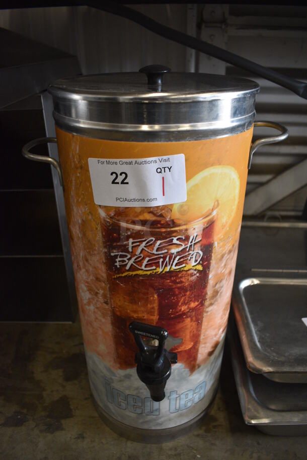 Stainless Steel Beverage Holder Dispenser. 13x13x23