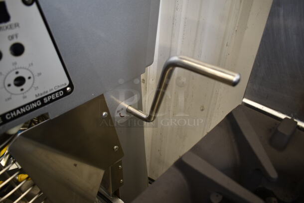 2020 HLM-30C Metal Commercial Floor Style 30 Quart Planetary Dough Mixer w/ Bowl Guard and Whisk Attachment. 120 Volts, 1 Phase. Cannot Test Due To Missing Power Button - Image 6 of 7