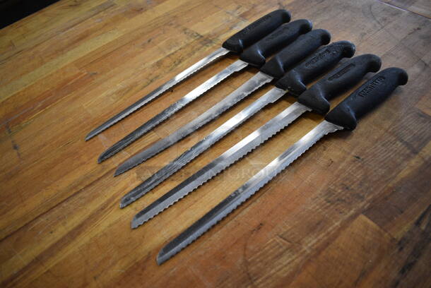 6 Sharpened Stainless Steel Serrated Knives. Includes 15". 6 Times Your Bid! - Image 2 of 5