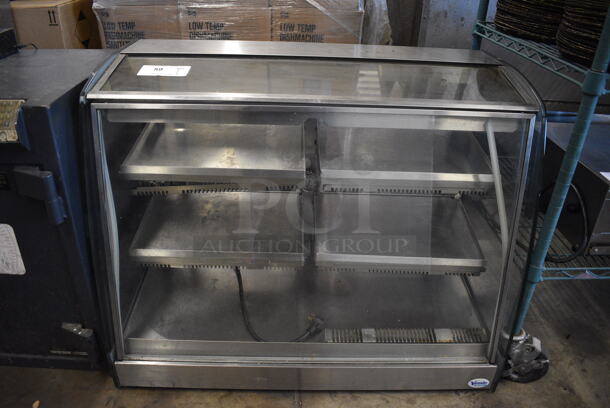 Vendo Stainless Steel Commercial Countertop Warming Display Case Merchandiser. 115 Volts, 1 Phase. 35x20x27. Tested and Working!