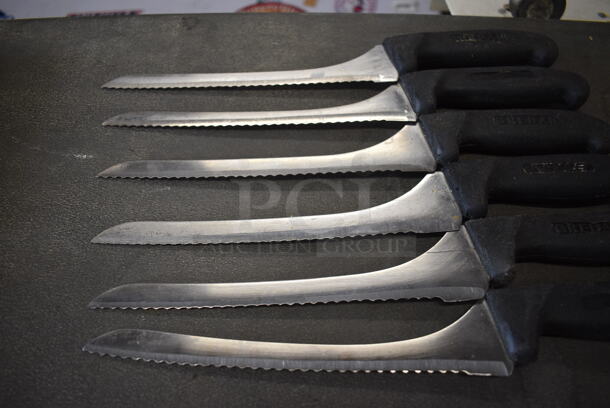 6 Sharpened Stainless Steel Serrated Knives. Includes 14". 6 Times Your Bid! - Image 2 of 4