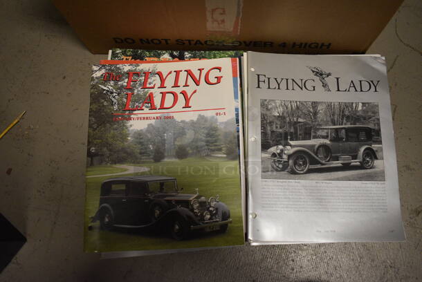 Lot of The Flying Lady Magazines and Various Car Parts 