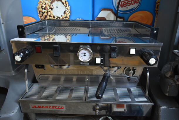 2014 La Marzocco LINEA 2EE Stainless Steel Commercial Countertop 2 Group Espresso Machine w/ Portafilter and 2 Steam Wands. 208-240 Volts, 1 Phase.  - Image 3 of 9