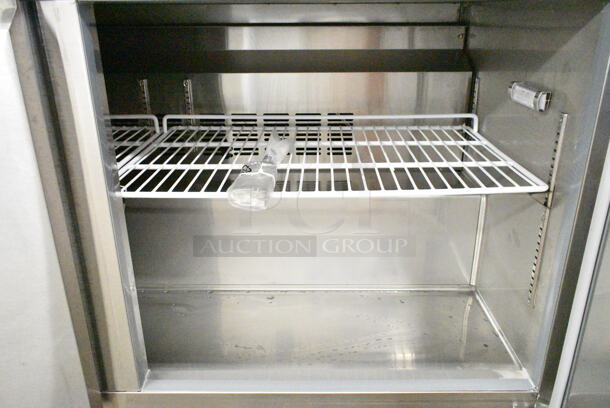 2023 Avantco 178SSWT60FHC Stainless Steel Commercial 2 Door Work Top Cooler on Commercial Casters. 115 Volts, 1 Phase. Tested and Working! - Image 4 of 7