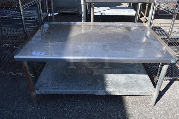 Stainless Steel Equipment Stand w/ Metal Under Shelf. 49x31x24.5 - Image 1 of 3