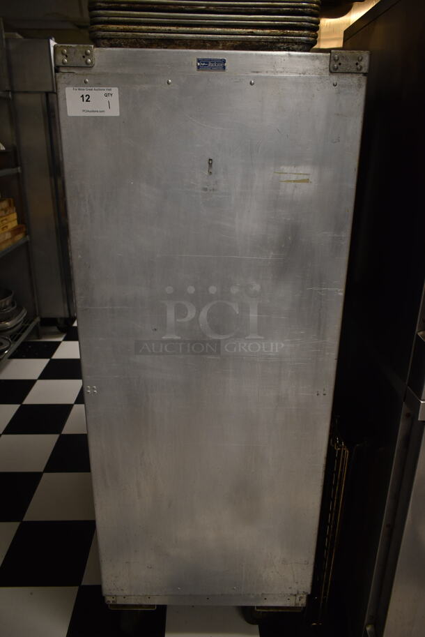 Bucksco Metal Commercial Enclosed Pan Transport Rack on Commercial Casters. (kitchen)