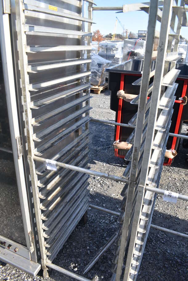 Metal Commercial Pan Transport Rack on Commercial Casters. 21x26x69 - Image 3 of 4