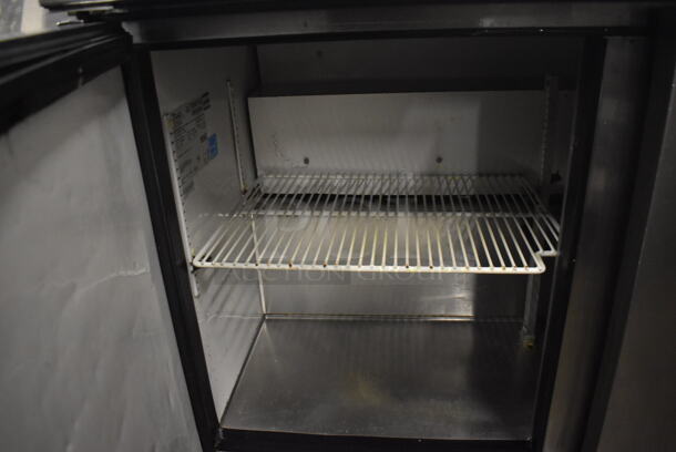 2012 True TWT-48 ENERGY STAR Stainless Steel Commercial 2 Door Work Top Cooler on Commercial Casters. 115 Volts, 1 Phase. 48x30x42. Tested and Working! - Image 5 of 6