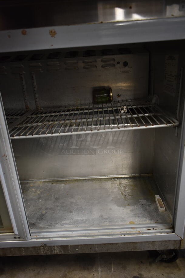 Continental Stainless Steel Commercial 2 Door Cooler Merchandiser on Commercial Casters. 115 Volts, 1 Phase. Tested and Working! - Image 6 of 7
