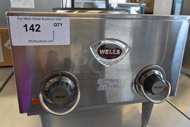 BRAND NEW SCRATCH AND DENT! Wells H70 Stainless Steel Commercial Countertop Electric Powered 2 Burner Hot Plate Range. 208/240 Volts, 1 Phase.  - Image 5 of 7