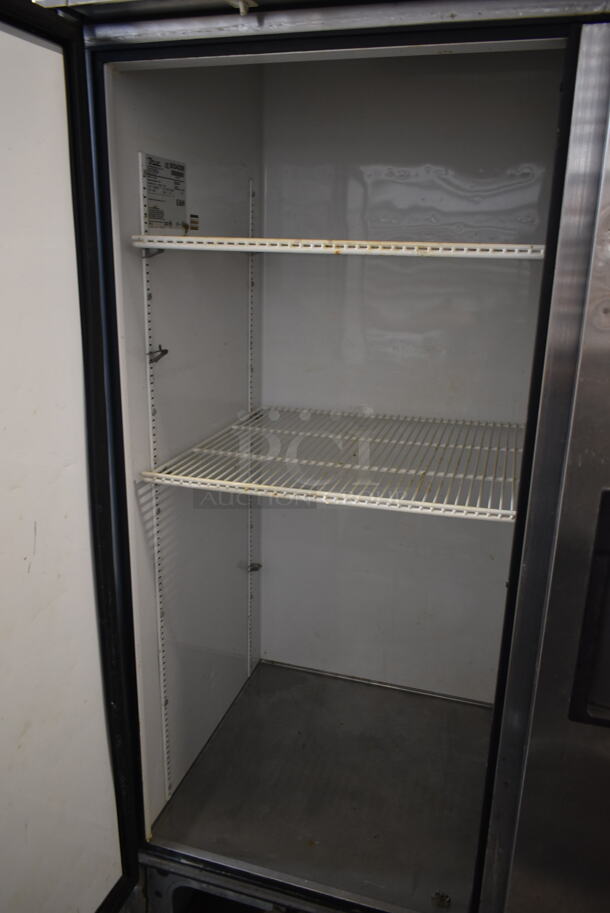 True T-49 Stainless Steel Commercial 2 Door Reach In Cooler w/ Poly Coated Racks on Commercial Casters. 115 Volts, 1 Phase. Cannot Test Due To Cut Power Cord - Image 2 of 7