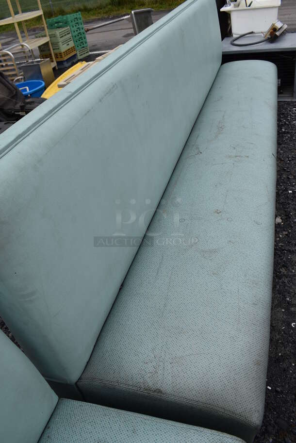 3 Blue Single Sided Booth Seats. 90x26x43. 3 Times Your Bid! - Image 9 of 10