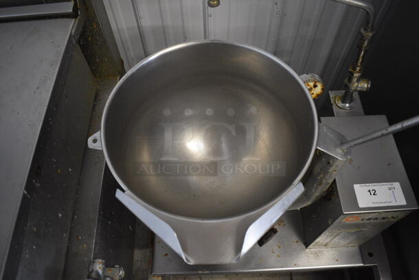 Groen Stainless Steel Commercial Floor Style Tilting Steam Kettle. 208 Volts, 1 Phase. 28x30x46 - Image 6 of 8