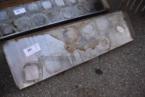 Metal Shelf w/ Wall Mount Brackets. 42x12x11