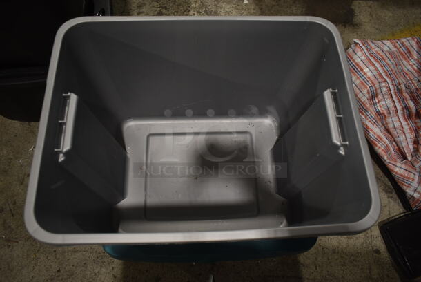 ALL ONE MONEY! Lot of 4 Poly Bins and Lids - Image 6 of 7