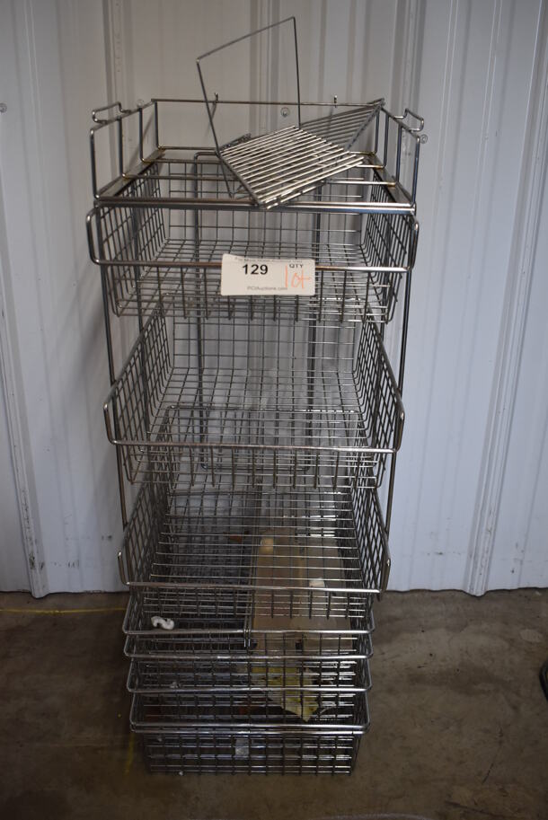ALL ONE MONEY! Lot of Various Items Including Metal Wire Baskets. Includes 14x18x5