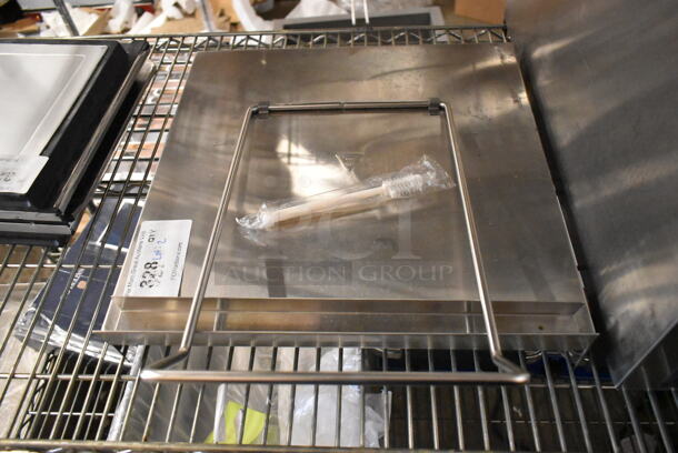 BRAND NEW SCRATCH AND DENT! Stainless Steel Commercial Lid for Funnel Cake Fryer