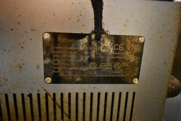 Black Diamond ECTC-48/NG Stainless Steel Commercial Countertop Natural Gas Powered Charbroiler Grill. 120,000 BTU. BUYER MUST REMOVE. Tested and Working! (kitchen) - Image 5 of 6