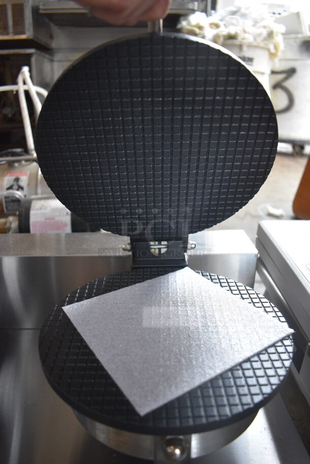 BRAND NEW IN BOX! Carnival King Model 382WCM2 Stainless Steel Commercial Countertop Double Waffle Cone Maker. 120 Volts, 1 Phase. 20x19x11 - Image 4 of 8