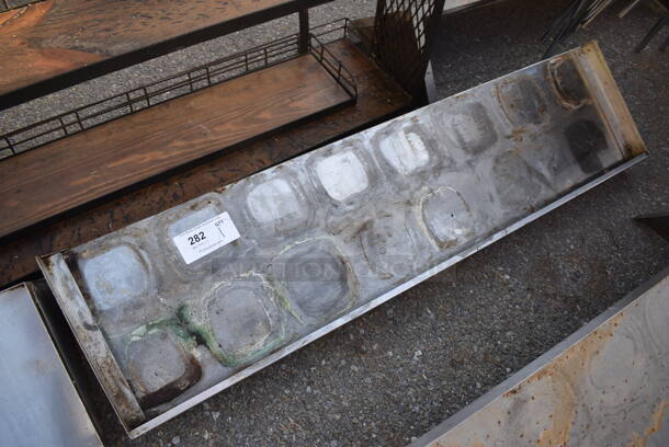 Metal Shelf w/ Wall Mount Brackets. 48x12x10 - Image 1 of 4