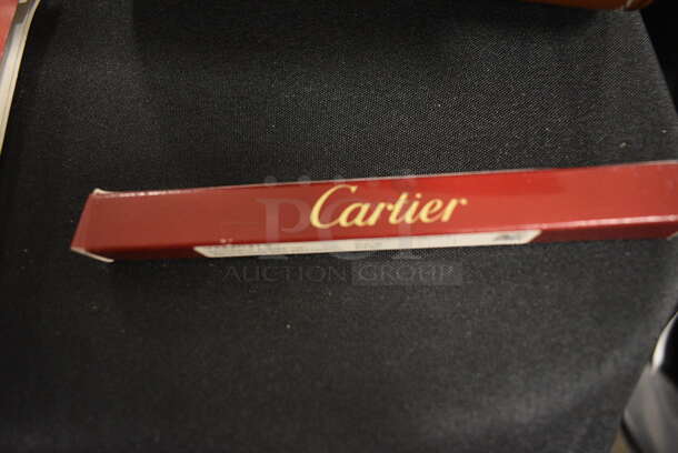 ALL ONE MONEY! Breitling Brown Leather Watch Storage Case and Cartier VXRR0413 Blue Ballpoint Pen Refill - Image 5 of 5