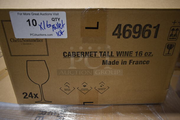PALLET LOT of 16 Boxes of 24 BRAND NEW Chef & Sommelier 46961 Cabernet 16 oz. Tall Wine Glass by Arc Cardinal. 16 Times Your Bid! - Image 6 of 7