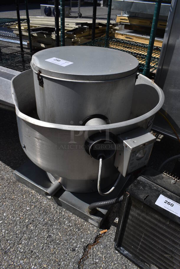 CaptiveAire Model DU30HFA Metal Commercial Rooftop Mushroom Exhaust Fan. 115 Volts, 1 Phase. 27x27x26 - Image 2 of 7