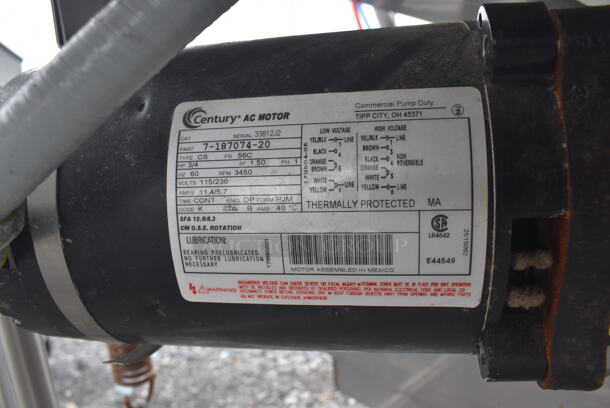 Ecolab ES2000 ENERGY STAR Stainless Steel Commercial Straight Pass Through Dishwasher. 115/230 Volts, 1 Phase. Goes GREAT w/ Lots 239 and 241! 30x30x66 - Image 10 of 10