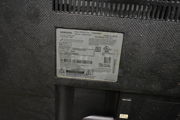 2016 Samsung UN55KU6290F 55" Television. Does Not Have Power Cord. 120 Volts, 1 Phase. Buyer Must Pick Up - We Will Not Ship This Item. Tested and Working!
 - Image 4 of 4