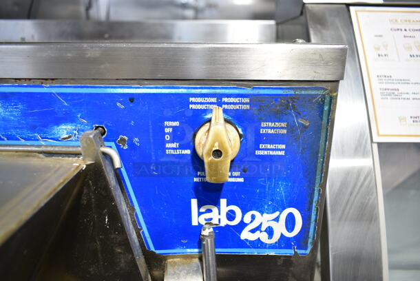 Coldelite LB250 Stainless Steel Commercial Floor Style Water Cooled Batch Freezer on Commercial Casters. 208/230 Volts, 3 Phase.  - Image 3 of 11