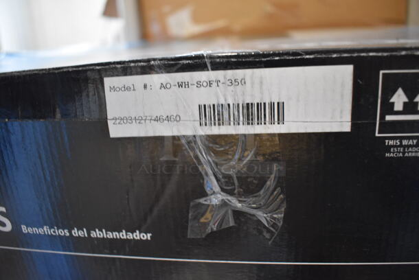BRAND NEW SCRATCH AND DENT! AO Smith AO-WH-SOFT-350 Metal 35,000 Grain Capacity Water Softener - Image 4 of 6