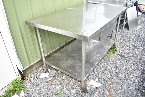 Stainless Steel Commercial Table w/ Drawer and Under Shelf on Commercial Casters.  - Image 2 of 5
