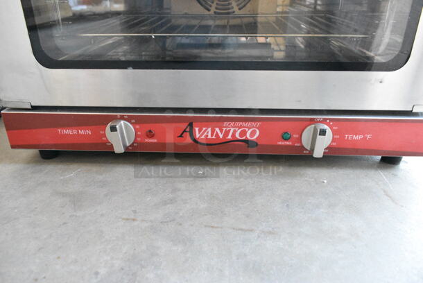 BRAND NEW SCRATCH AND DENT! Avantco 177CO16 Stainless Steel Commercial Countertop Electric Powered Half Size Convection Oven. 120 Volts, 1 Phase. Tested and Working! - Image 5 of 7