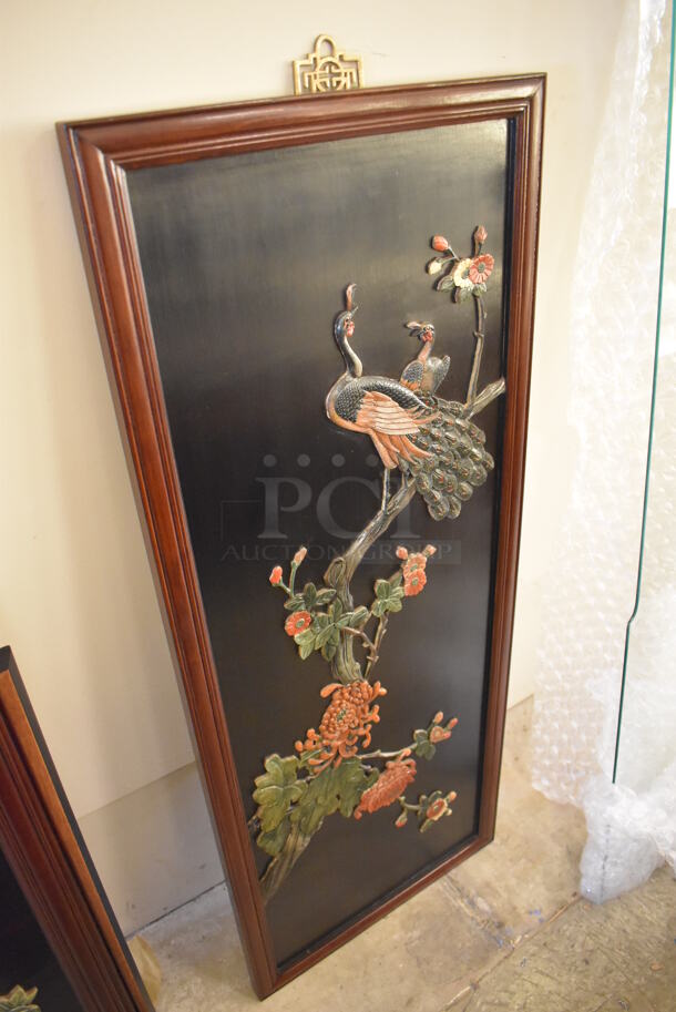 Framed Picture of Birds in Asian Style. Goes GREAT w/ Lots 25-26, 28! - Image 2 of 6