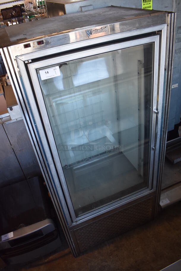 CustomCool GDF1SC Stainless Steel Commercial Single Door Reach In Cooler Merchandiser. 115/208 Volts, 1 Phase. 38x34x78 - Image 3 of 8
