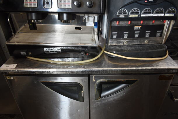 Turbo Air TUR-48SD Stainless Steel Commercial 2 Door Undercounter Cooler on Commercial Casters. 115 Volts, 1 Phase. Tested and Working! - Image 3 of 6