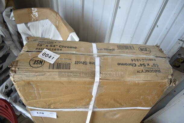 2 Boxes of 2 BRAND NEW SCRATCH AND DENT! Regency 460EC1854 18" x 54" NSF Chrome Wire Shelf. 2 Times Your Bid! - Image 2 of 3