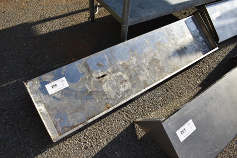 Metal Shelf w/ Wall Mount Brackets. 48x12x10