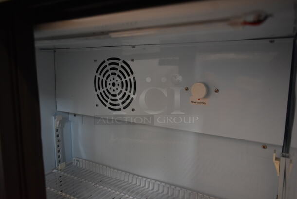 Avantco 360CSM4HCB Metal Commercial 2 Door Reach In Cooler Merchandiser w/ Poly Coated Racks. 110-120 Volts, 1 Phase. Tested and Working! - Image 6 of 7